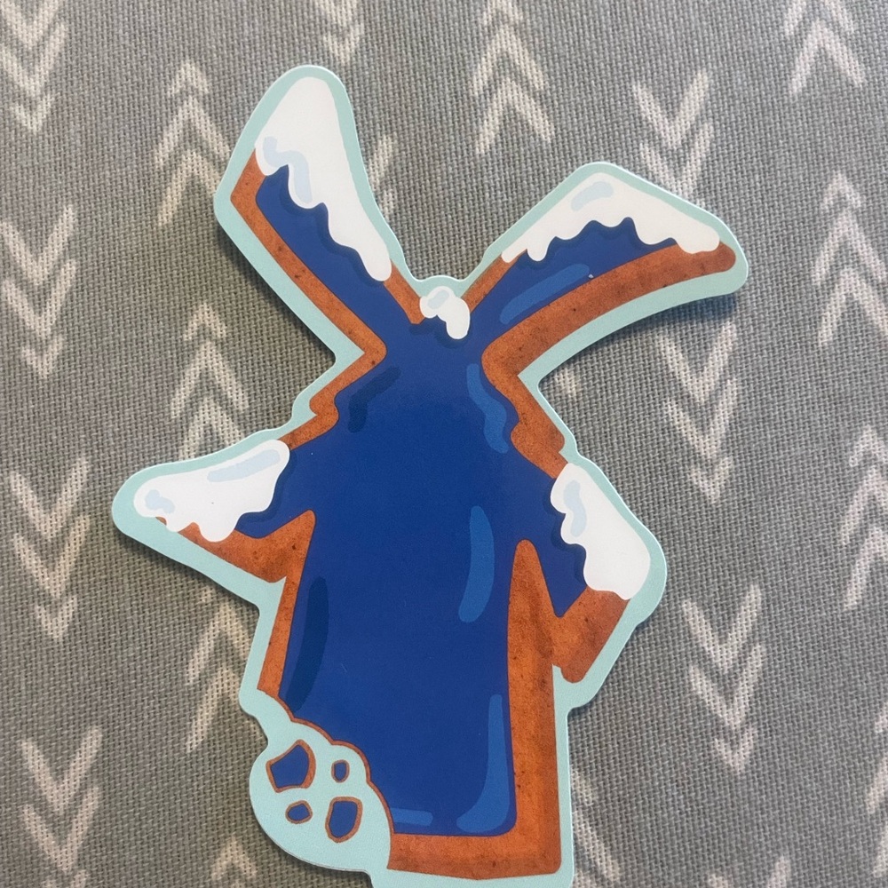 Blue and Brown Dutch Bros Windmill Sticker